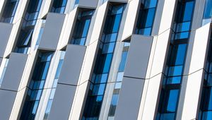 Preview wallpaper facade, building, windows, reflection, modern