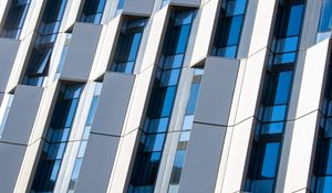 Preview wallpaper facade, building, windows, reflection, modern