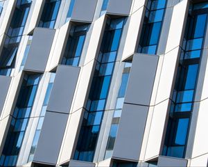 Preview wallpaper facade, building, windows, reflection, modern