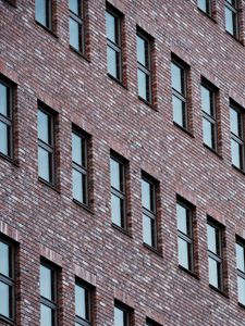 Preview wallpaper facade, building, windows, brick