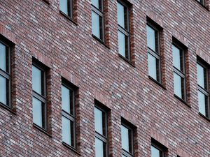 Preview wallpaper facade, building, windows, brick