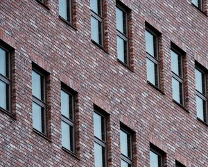 Preview wallpaper facade, building, windows, brick