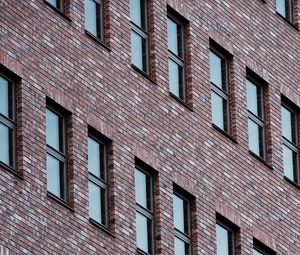 Preview wallpaper facade, building, windows, brick