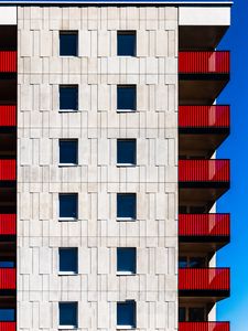 Preview wallpaper facade, building, windows, wall, architecture