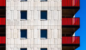 Preview wallpaper facade, building, windows, wall, architecture