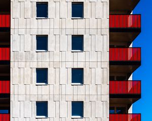 Preview wallpaper facade, building, windows, wall, architecture