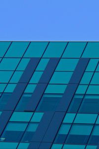 Preview wallpaper facade, building, windows, glass, blue
