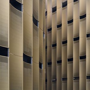 Preview wallpaper facade, buildings, perforation, architecture