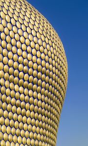 Preview wallpaper facade, circles, golden, building, architecture