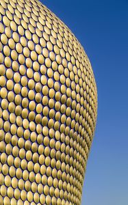 Preview wallpaper facade, circles, golden, building, architecture