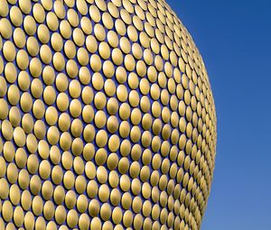 Preview wallpaper facade, circles, golden, building, architecture