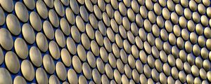 Preview wallpaper facade, circles, metallic, surface