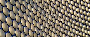 Preview wallpaper facade, circles, metallic, surface