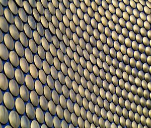 Preview wallpaper facade, circles, metallic, surface