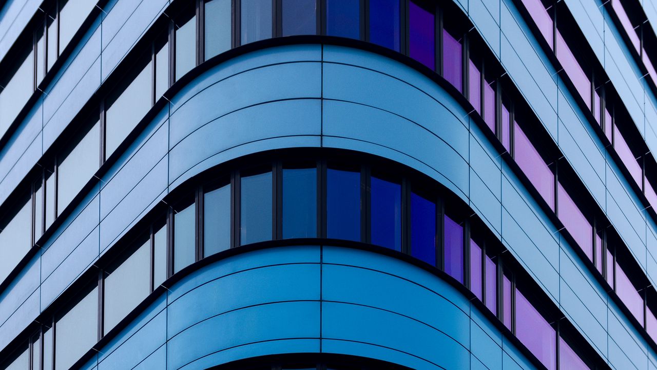 Wallpaper facade, glass, architecture, building