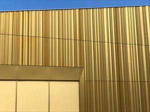 Preview wallpaper facade, golden, building, architecture, relief