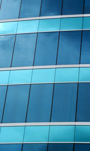 Preview wallpaper facade, lines, stripes, building, blue