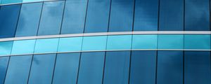 Preview wallpaper facade, lines, stripes, building, blue