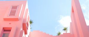 Preview wallpaper facade, pastel, summer, sky, gentle