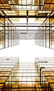 Preview wallpaper facade, sky, architecture, minimalism, bright