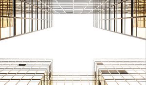 Preview wallpaper facade, sky, architecture, minimalism, bright