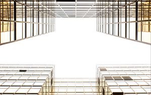 Preview wallpaper facade, sky, architecture, minimalism, bright
