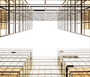 Preview wallpaper facade, sky, architecture, minimalism, bright