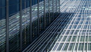Preview wallpaper facade, stripes, building, architecture