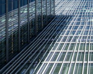 Preview wallpaper facade, stripes, building, architecture