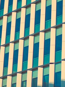 Preview wallpaper facade, stripes, windows, building