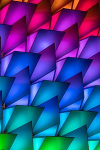 Preview wallpaper facade, structure, colorful, glow, backlight