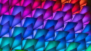 Preview wallpaper facade, structure, colorful, glow, backlight