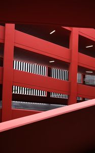 Preview wallpaper facade, walls, red