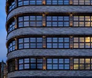 Preview wallpaper facade, windows, architecture, evening