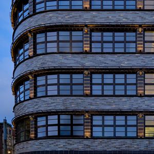 Preview wallpaper facade, windows, architecture, evening