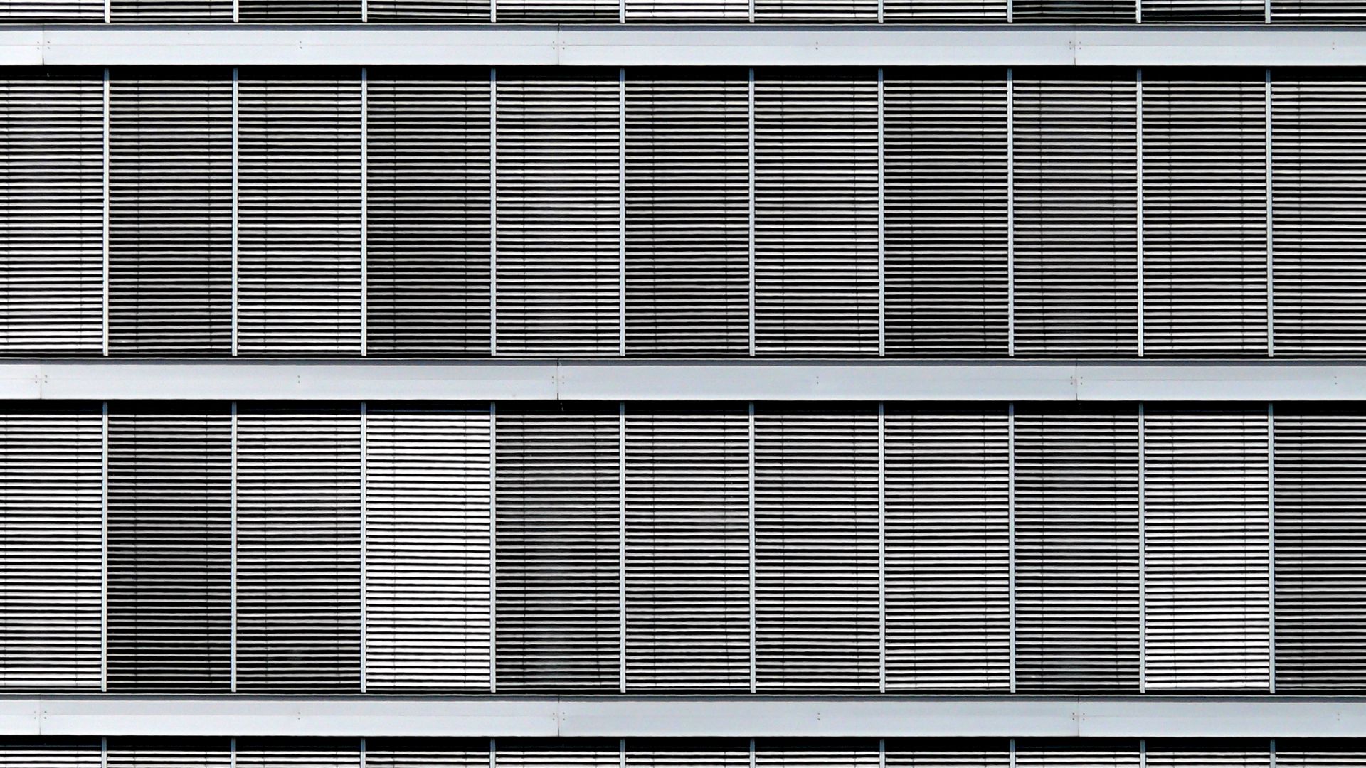 Download wallpaper 1920x1080 facade, windows, blinds, building, black ...