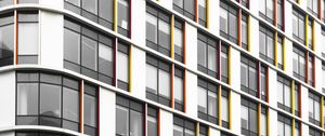 Preview wallpaper facade, windows, building, architecture, stripes