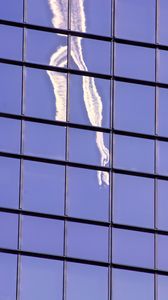 Preview wallpaper facade, windows, building, reflection, sky