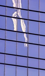 Preview wallpaper facade, windows, building, reflection, sky