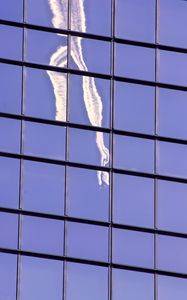 Preview wallpaper facade, windows, building, reflection, sky