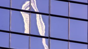 Preview wallpaper facade, windows, building, reflection, sky