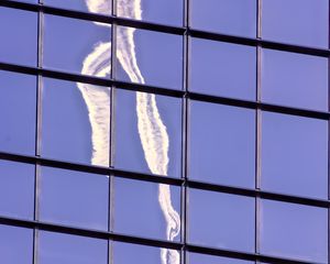 Preview wallpaper facade, windows, building, reflection, sky