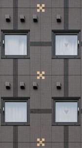 Preview wallpaper facade, windows, building, architecture, gray