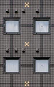 Preview wallpaper facade, windows, building, architecture, gray