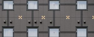 Preview wallpaper facade, windows, building, architecture, gray