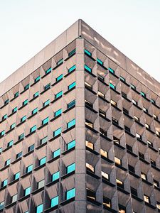 Preview wallpaper facade, windows, building, sky