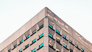 Preview wallpaper facade, windows, building, sky