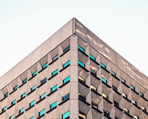 Preview wallpaper facade, windows, building, sky