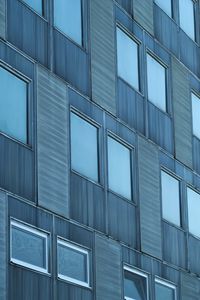 Preview wallpaper facade, windows, building, blue