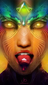 Preview wallpaper face, background, colorful, image